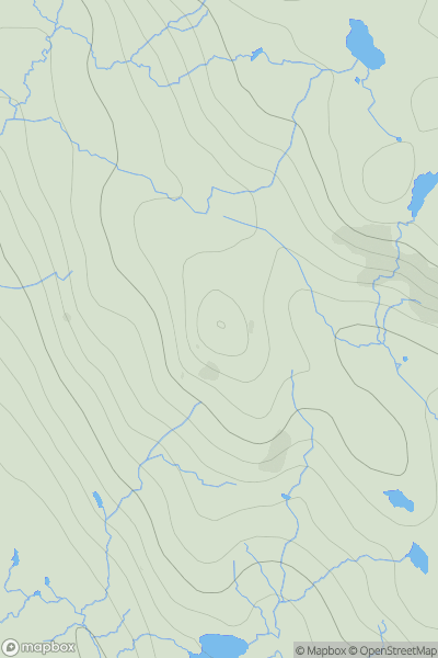 Thumbnail image for Sidhean nan Caorach [Lewis and Nearby Islands] [NB295039] showing contour plot for surrounding peak